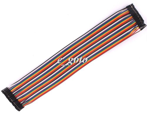 40pcs 30cm dupont wire connector cable 2.54mm female to female 1p-1p good for sale