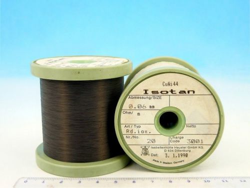 1x 302g spool o isotan constantan 42awg 0.06mm 182.3 ?/m 56?/ft resistance wire for sale