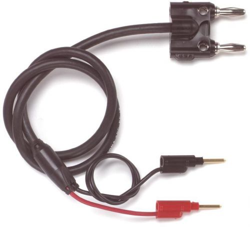 Pomona 2BC-PP-36 Double banana plugs to pin tips on RG58C/U, 36 inches, Black
