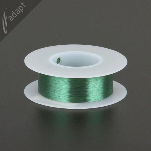 Magnet Wire, Enameled Copper, Green, 40 AWG (gauge), 130C, ~1/8 lb, 4000&#039;