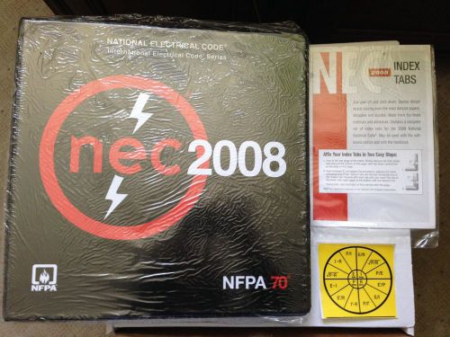 2008 NEC National Electrical Code Looseleaf + NEC Tabs + Ohms law - NEW Free S/H