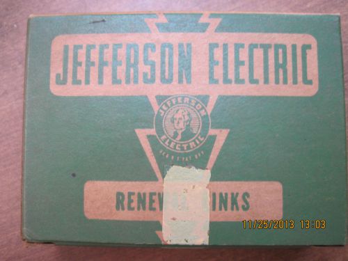 lot of 100 Jefferson Electric 381-015   RENEWAL LINKS for FUSES, 15A, 240V