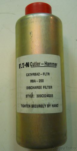 Lot of (3) 309C024G03 Discharge Filter by Eaton, Cutler-Hammer, RBA-200