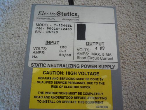 Electro Statics 4 KV -Model-T1246SL Static Bar 50/60 Hz.Power Supply