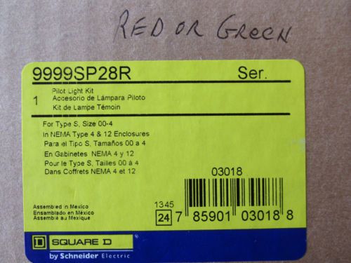 Square d 9999sp28r g pilot light kit red or green lens new!!! in box free ship for sale