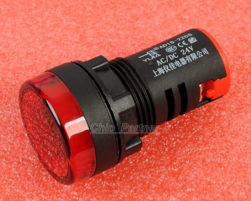 Red led indicator pilot signal light lamp 24v for sale