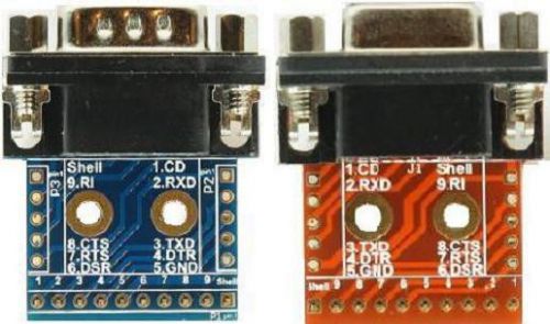 RS232 DB9 COM Port Breakout Boards Combo (Female and Male) eLabGUy D9-BO-V2A