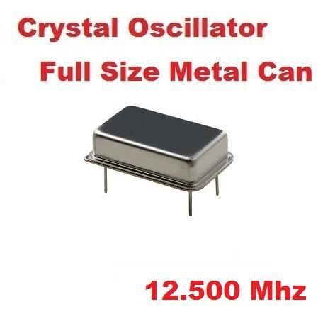 12.500Mhz 12.500 Mhz CRYSTAL OSCILLATOR FULL CAN ( Qty 10 ) *** NEW ***