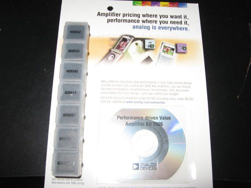 Analog Devices Low Cost RF Amplifier Sample Card w. Disk. from Trade Show - NOS
