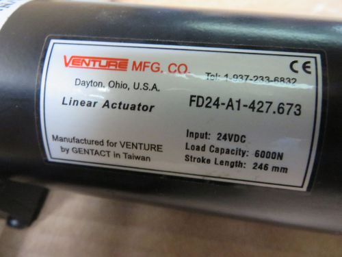 linear actuator 1300lbs 24v 246mm stroke adapter remote unused  fd24-a1-427.673
