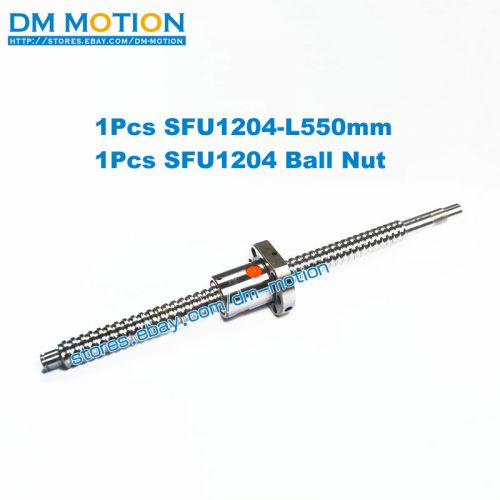Rm1204 l550mm sfu1204 anti backlask ball screw with ballnut + end machining for sale