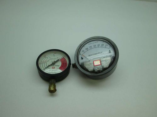 Lot 2 magnehelic 2002c otc assorted gauge 0-15000 psi 0-2 in-h2o d394552 for sale