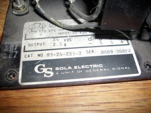 Sola 83-24-225-2 Power Supply