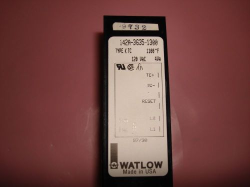 Watlow 142a-3635-1300 k-t/c safety limit temperature control temp controller for sale
