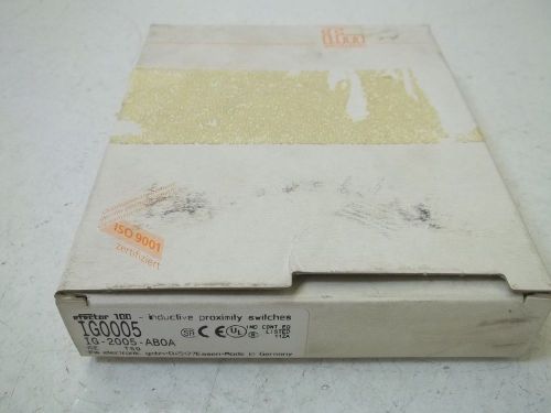 EFECTOR IG0005 INDUCTIVE PROXIMITY SWITCH *NEW IN A BOX*