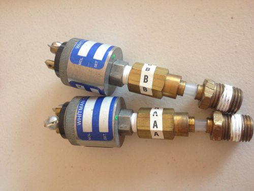 Lot of 2 Whitman Controls Valves Unknown