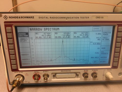 Rohde &amp; Schwarz CMD 55 RadioCommunication Tester w/Narrow Band Spectrum K43