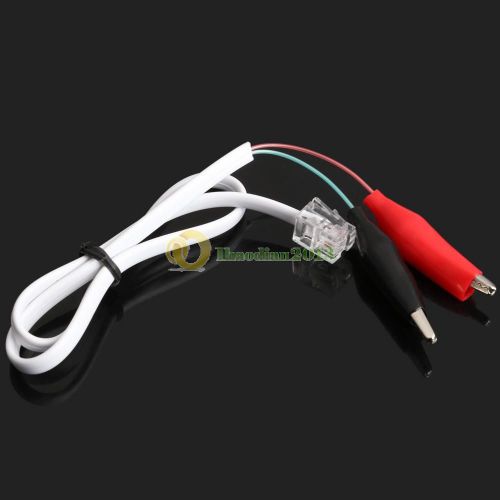 A1ST Home Phone Telephone Rj11 Plug Alligator Clip Test Tester Cable Wire Cord