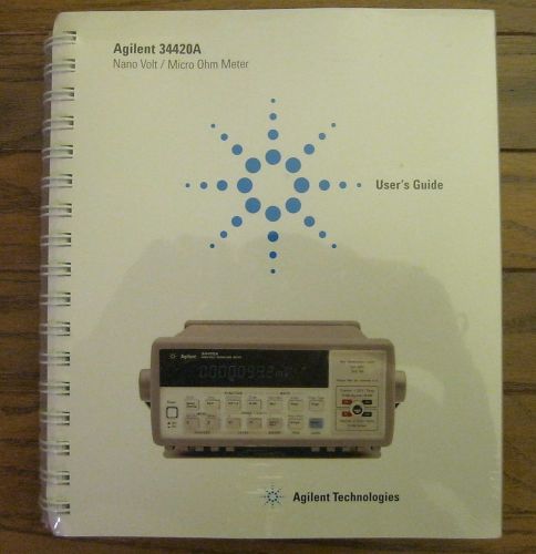 HP/Agilent 34420-90000 Users Guide, Quick Reference, Service Guide for 34420A