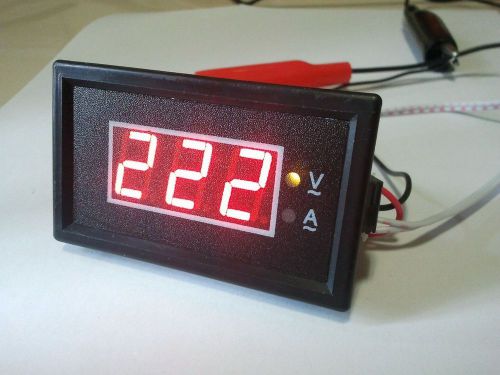 Ac 2in1 combo meter 50-300v 0-50a current voltage with ct for ac 110v 220v for sale