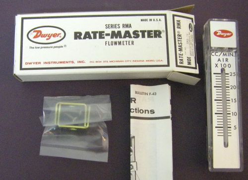 DWYER RATE-MASTER RMA-14 FLOW METER NEW IN BOX FREE SHIPPING!