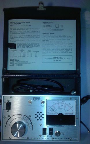 Sadelco 733B Vintage VHF Signal Level Meter Working