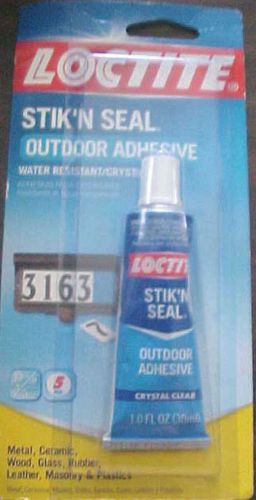 HENKEL 1260237 Loctite 1 oz Stik&#039;n Seal Outdoor Adhesive Glue Clear FREE SHIP