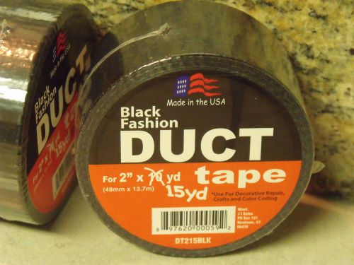 15 Yard Roll - Black DUCT TAPE w/Super Strong Adhesive