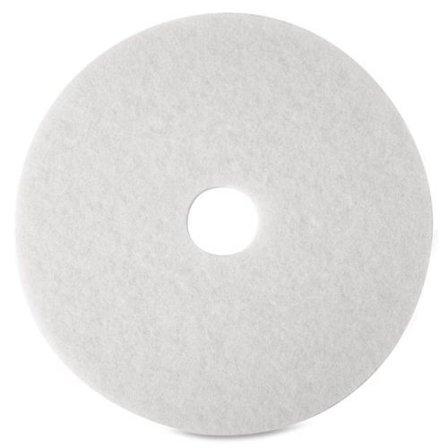 3m Niagara 4100n Floor Polishing Pads - 20&#034; Diameter - 5/box - White (MMM35063)