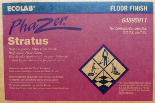 Ecolab floor finish 64895911 phazer stratus high frequency 2-2us gallons case nr for sale