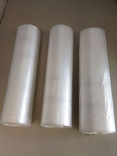 Lot of 22 garbage bags trash can liners clear 45-50 gallon!! for sale