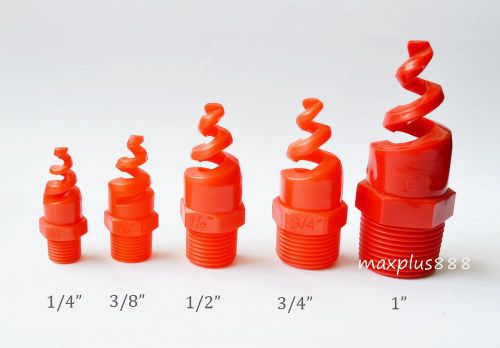 5pcs 1&#034; BSPT Plastic PP Cone Spray Nozzle Brand New