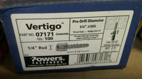 Powers vertigo 1/4 X 1-1/4 (# 07171) (100pcs)