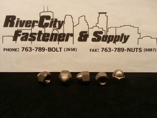 (5) M10-1.0 Fine Thread 10mm 1.0 Acorn / Dome / Cap / Domed Nut Stainless Steel
