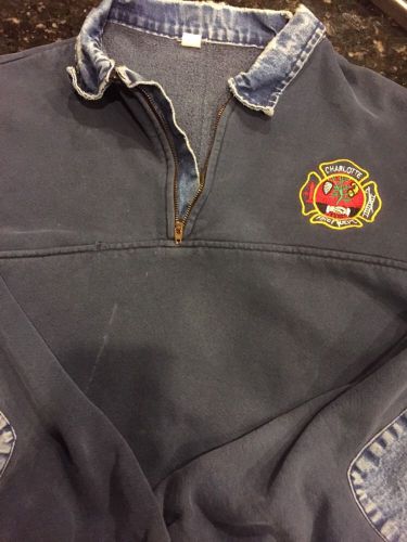 Charlotte fire dept job shirt in great shape. it is a size xl. for sale