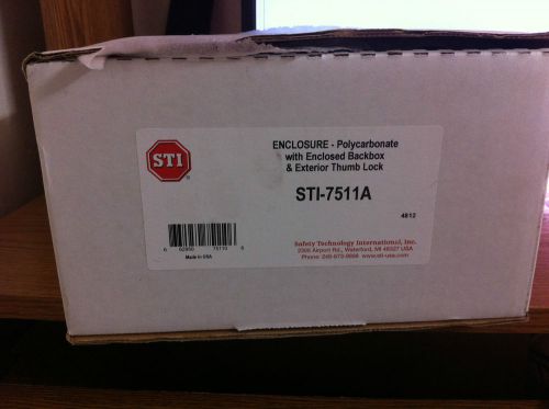 STI Polycarbonate Enclosure Enclosed Back Box w/exterior thumb lock STI-7511A