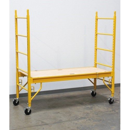 Heavy Duty Portable Scaffold No Floor Marring Painting Dry Wall Work Jobs