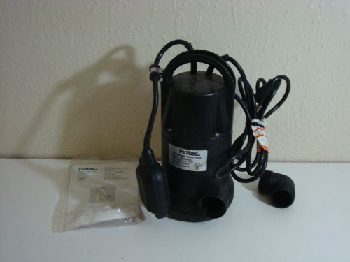 Flotec fp0s2000a submersible thermoplastic 1/3hp sump pump for sale