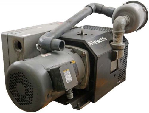 Rietschle vc200 vacfox 7.5hp 3ph 1760rpm 5.5/6.5kw rotary vane vacuum pump motor for sale