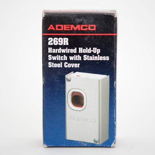 Ademco adt honeywell 269r home alarm system panic hold-up switch stainless steel for sale