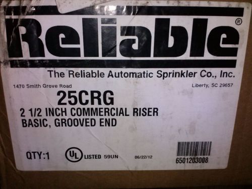 Reliable Automatic Sprinkler 25 CRG Commercial Riser  Fire Suppresion
