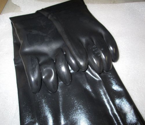 12 Pair Lot Ansell Edmont NEOX 9-430 Neoprene Size 10 31&#034; Long Heavy Duty Gloves