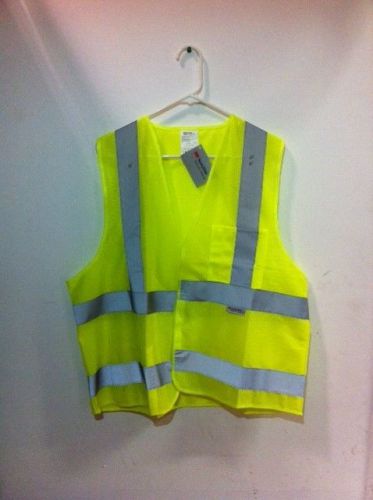 Buyers xl fluorescent lime safety vest for sale