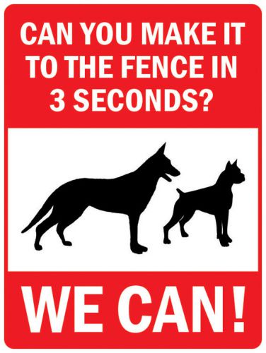 PAS326 Caution Warning Funny No Enter Dog Guard House Yard Wall Metal Sign 9x12&#034;