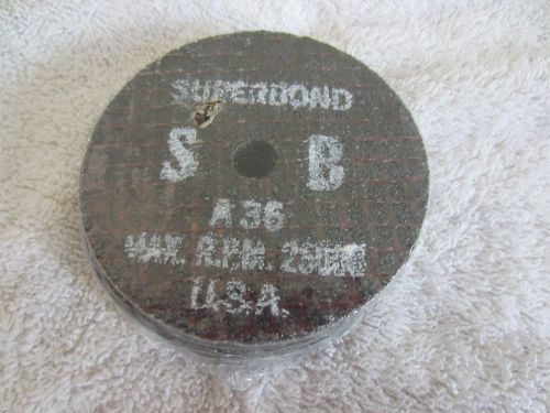 NEw Lot 10 Superbond SB A36 120 grit Speedcut Abrasive grinding wheel disks