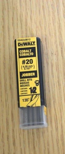 DEWALT #20 Wire Cobalt Jobber Length Drill Bit (8-Pack)