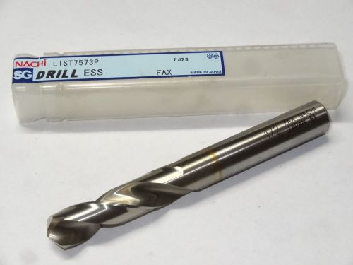 1 new NACHI 1/2&#034; 3XD 7573P Screw Machine Length SG Twist Drill 1245628