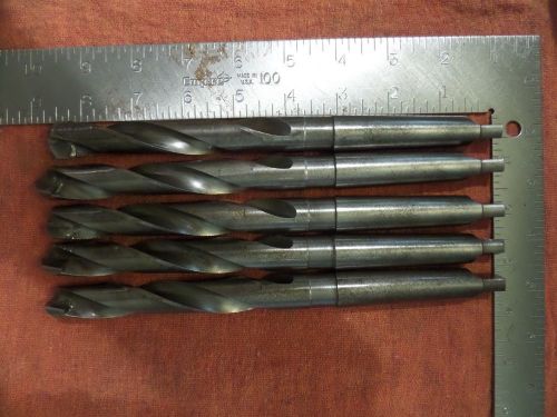 (Lot of 5) 23/32 Carbide Tipped 2MT Taper Shank Drill Bits 8-1/2&#034;+