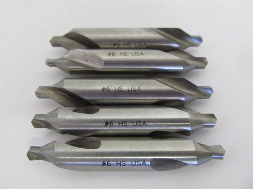 HSS Combination Drill Countersinks - #6, Made in USA - 5 each