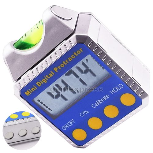 Inclinometer angle gauge meter protractor spirit level 360° with magnets digital for sale